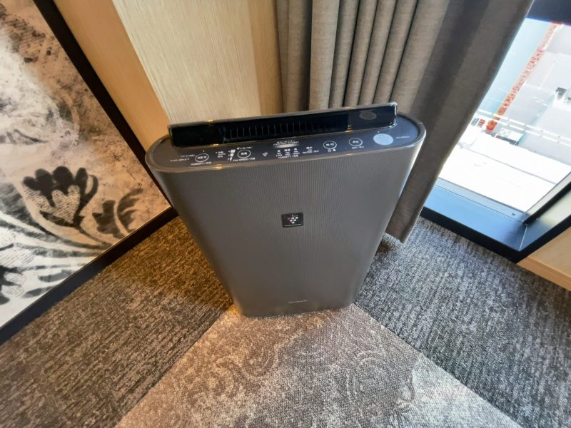ホテルエミオン京都の加湿空気清浄機