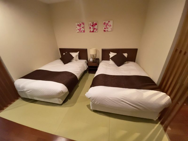 ホテル長良川の郷のベッド