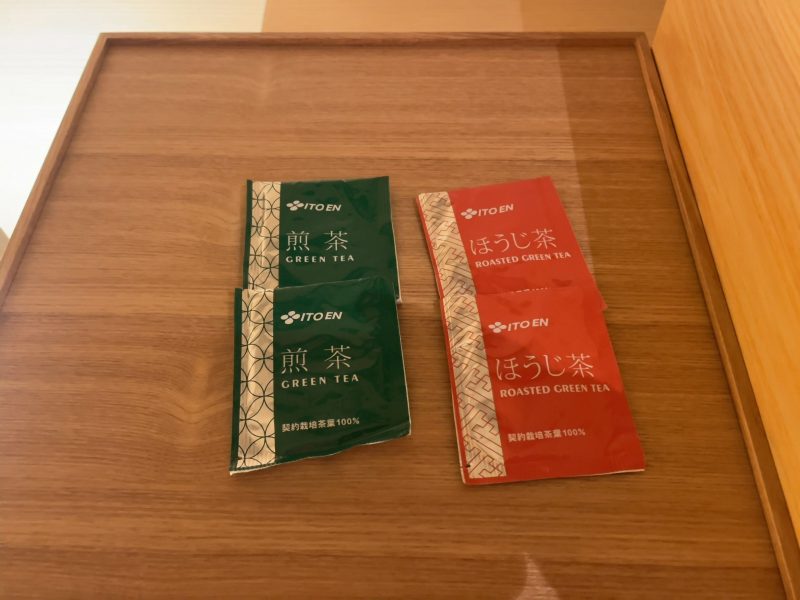 ホテルセンレン京都東山清水のほうじ茶・煎茶