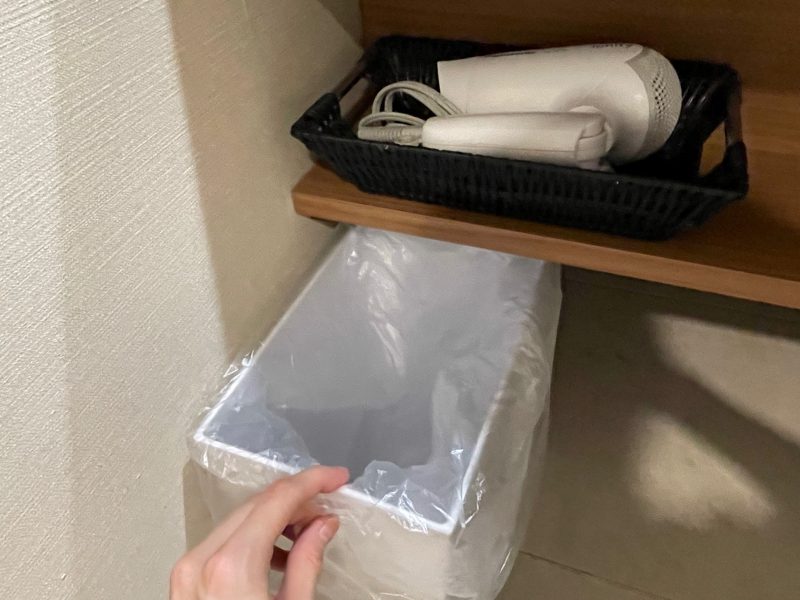 ホテルビスタ名古屋【錦】の洗面所ゴミ箱