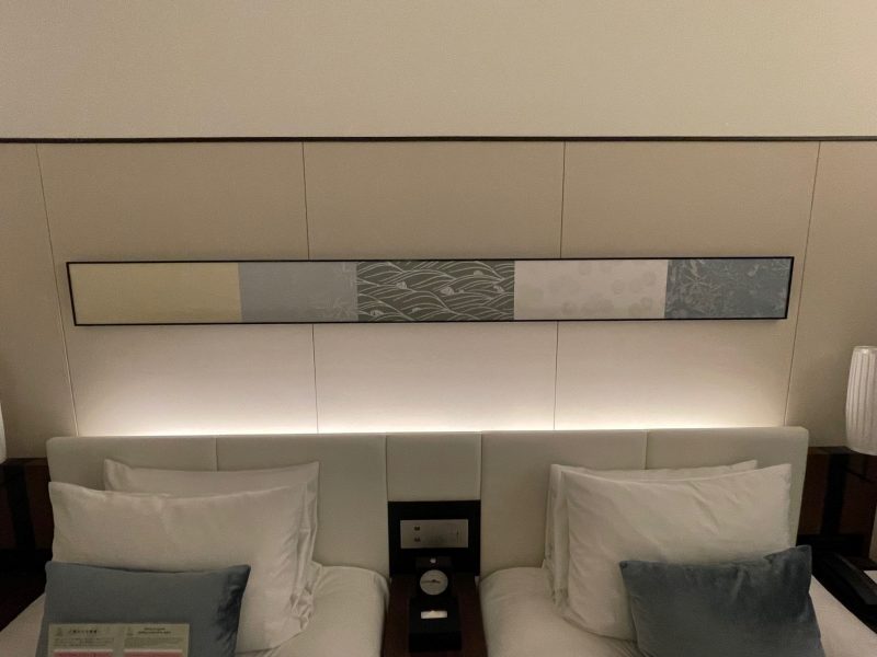ソラリア西鉄ホテル京都プレミア三条鴨川のベッドフレーム照明