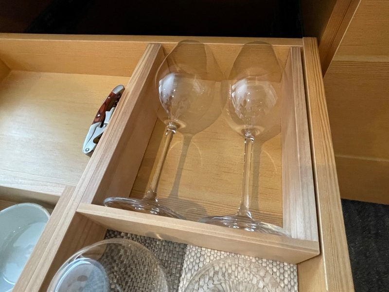 ヴィラ三条室町・京都のワイングラス