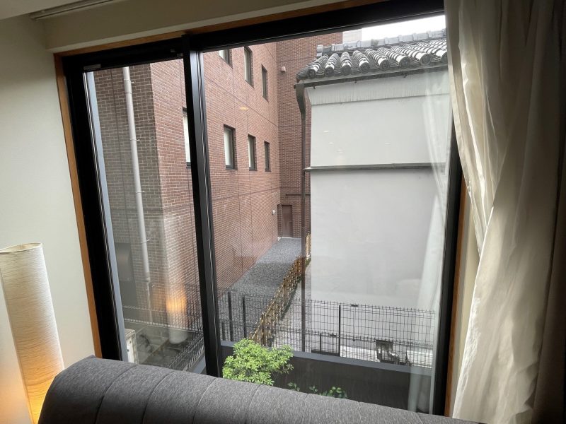ヴィラ三条室町・京都の2階窓