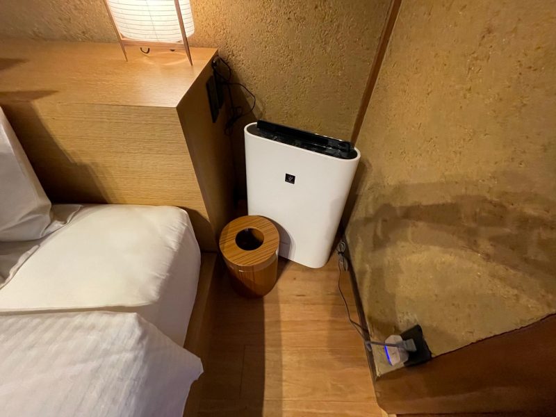 Nazuna京都御所の加湿器とゴミ箱