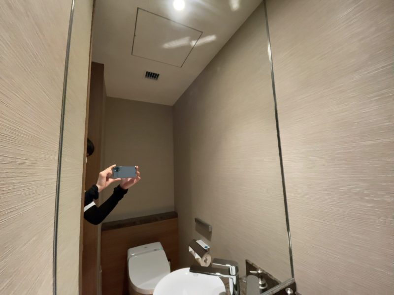 ストリングスホテル名古屋のトイレ洗面所鏡