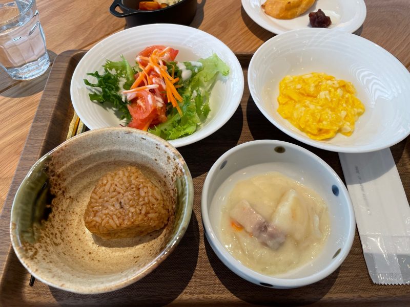 ホテルフォルツァ名古屋栄の朝食盛り付け1