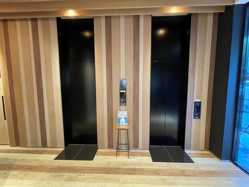 ホテルアンドルームス名古屋栄のエレベーター