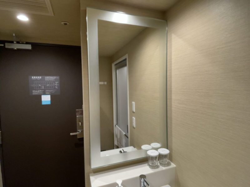 リッチモンドホテル名古屋新幹線口の洗面所鏡