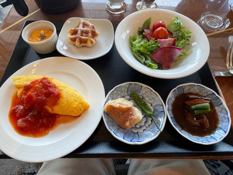 名古屋マリオットアソシアホテルの朝食を盛り付けた写真2
