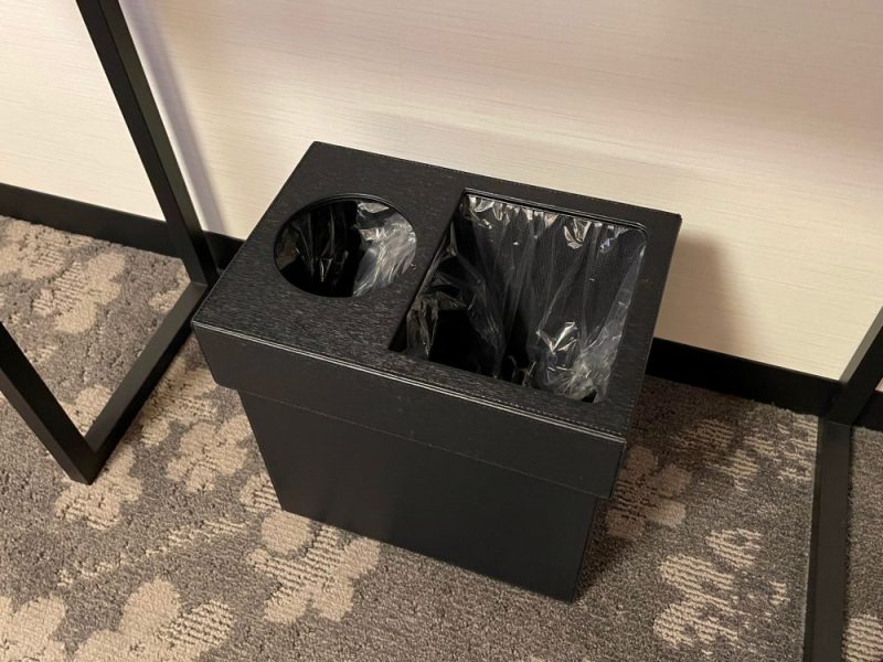 ザロイヤルパークホテル京都梅小路のゴミ箱