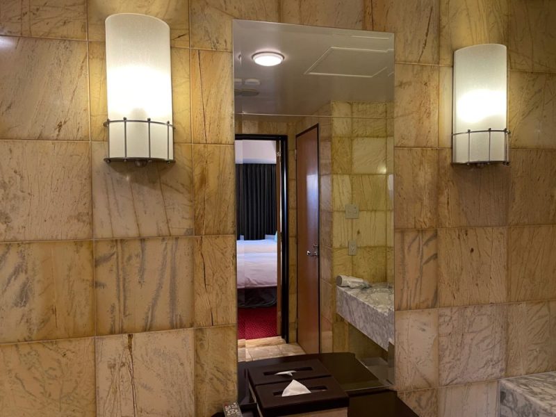 ANAクラウンプラザホテルグランコート名古屋のバスルーム鏡