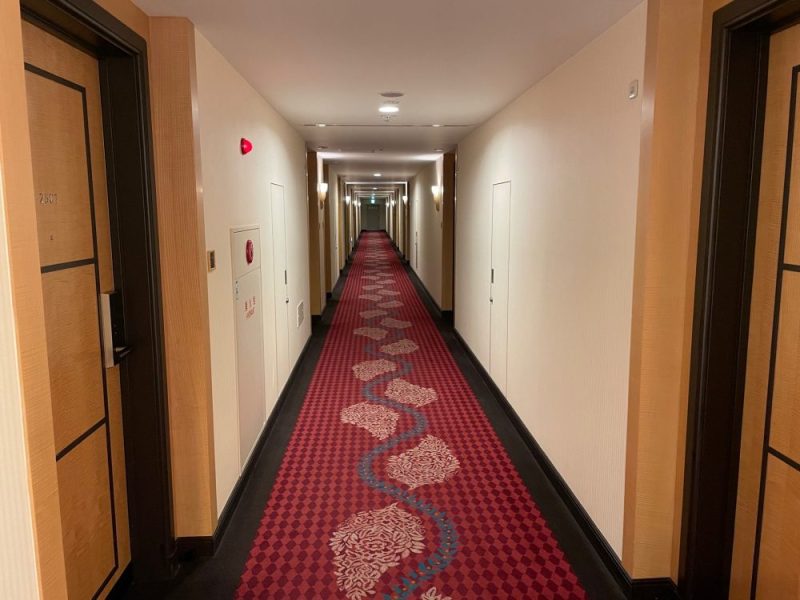 ANAクラウンプラザホテルグランコート名古屋の客室廊下
