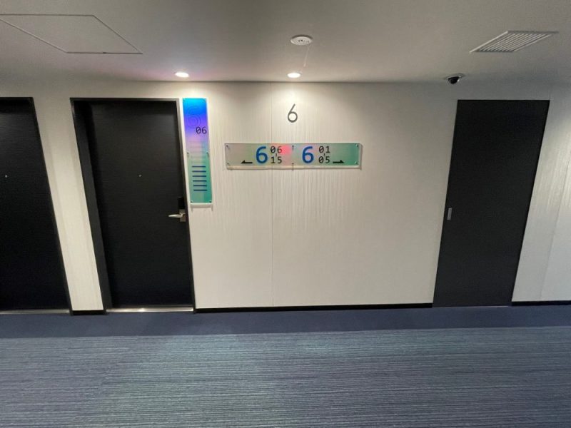 グリーンリッチホテル名古屋錦の6階エレベーターホール
