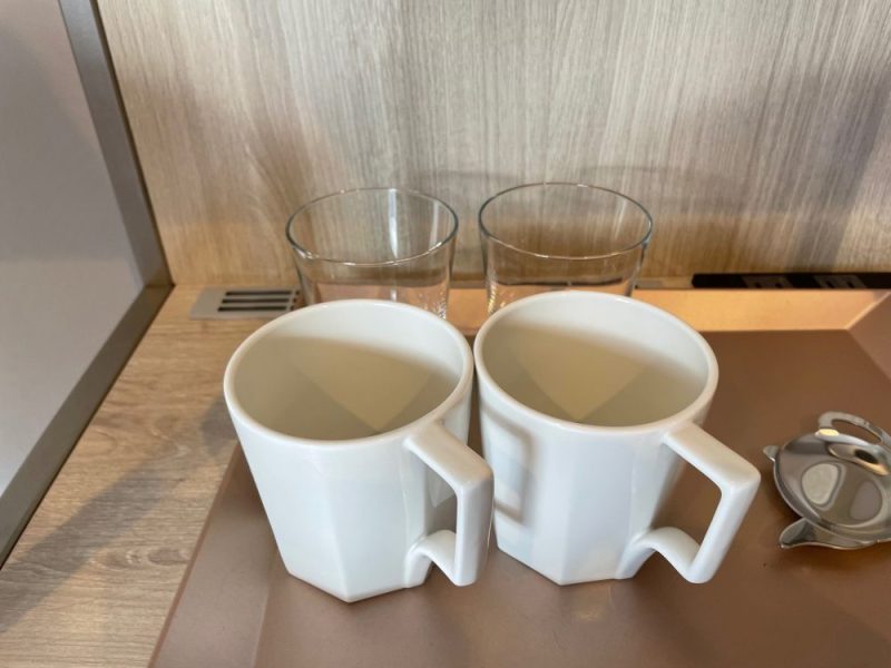 ホテル京阪名古屋のコップとグラス