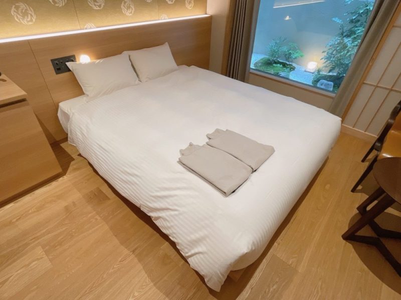 アルアホテル京都のベッド