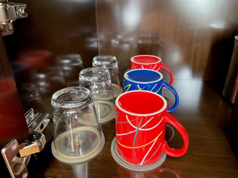 ザロイヤルパークキャンバス名古屋のカップとグラス